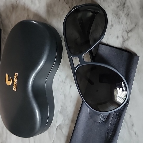New Carrera Matte Black Sunglasses NWT